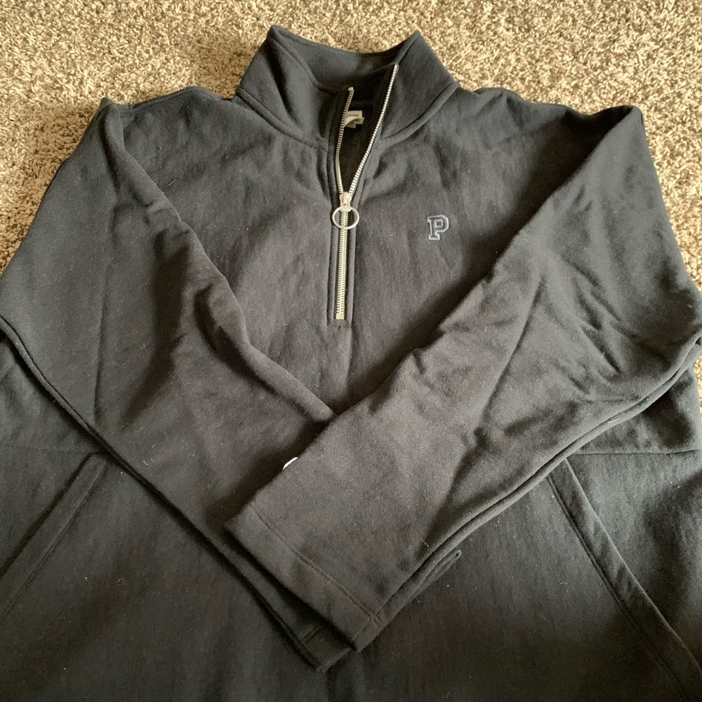 NWOT PINK premium college quarter zip